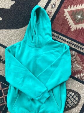 Comfort Teal Pullover Hoodie - Women's Cozy Fleece Sweatshirt